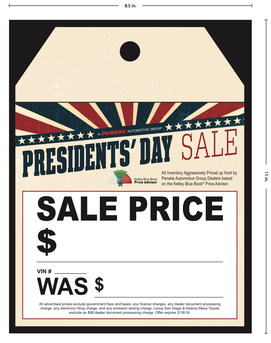 Premium Custom 8.5' X 12" Tag Decal
