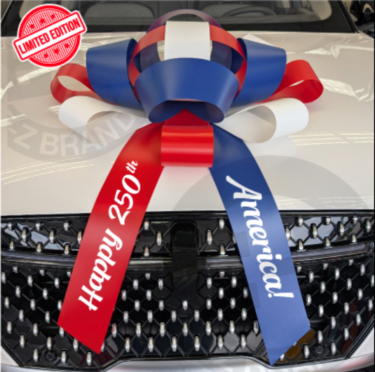 30" Premium America 250 Car Bow