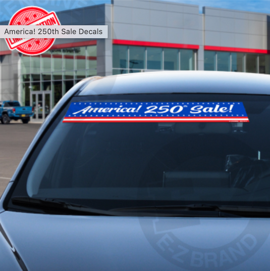 28" America! 250th Sale Decals