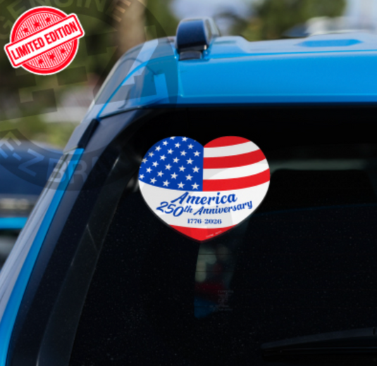 America 250 Heart Decals (20)