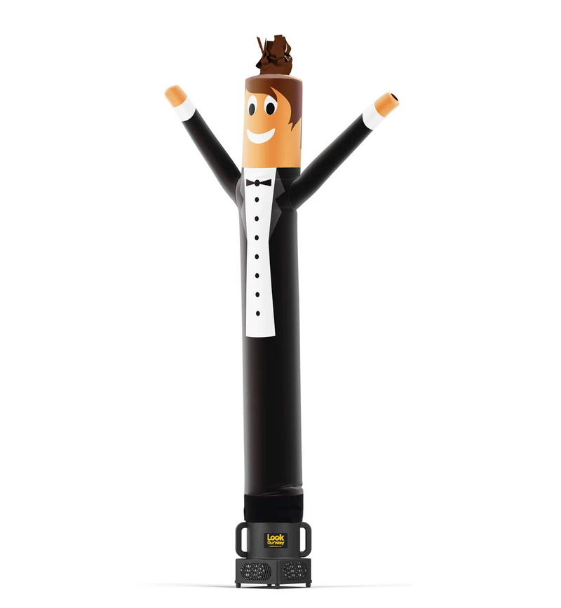 Load image into Gallery viewer, Tuxedo Air Dancers® Inflatable Tube Man Character
