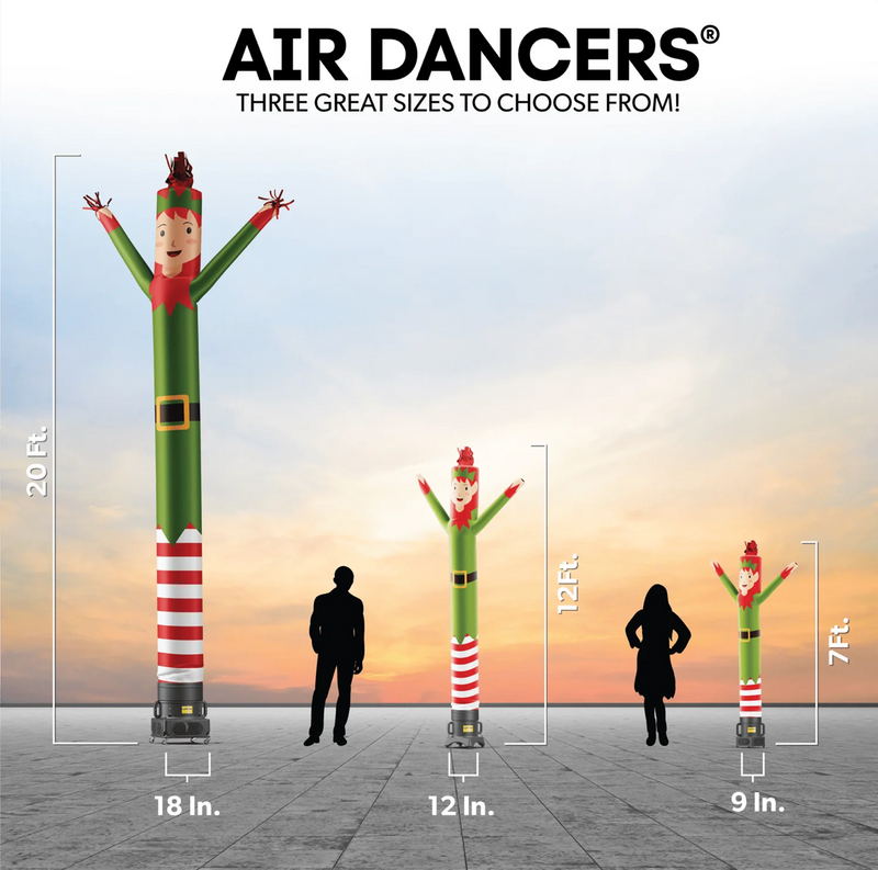 Load image into Gallery viewer, Elf Air Dancers® Inflatable Tube Man Character
