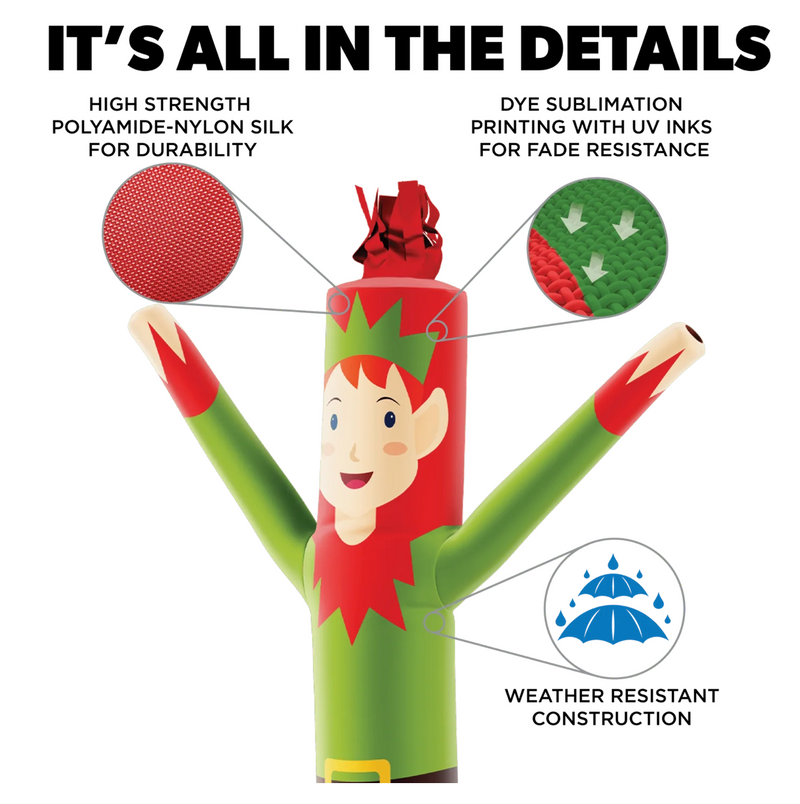 Load image into Gallery viewer, Elf Air Dancers® Inflatable Tube Man Character
