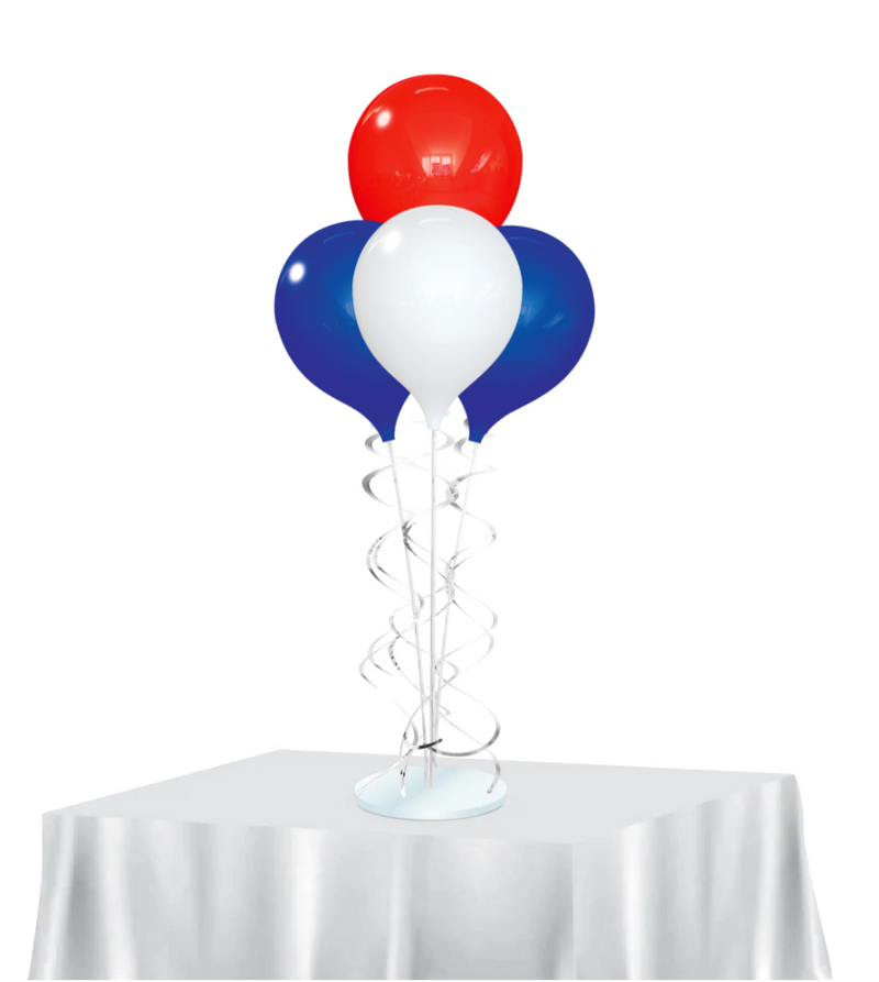 Load image into Gallery viewer, PermaShine® 4-Balloon Bouquet Table Top Round Stand Kit

