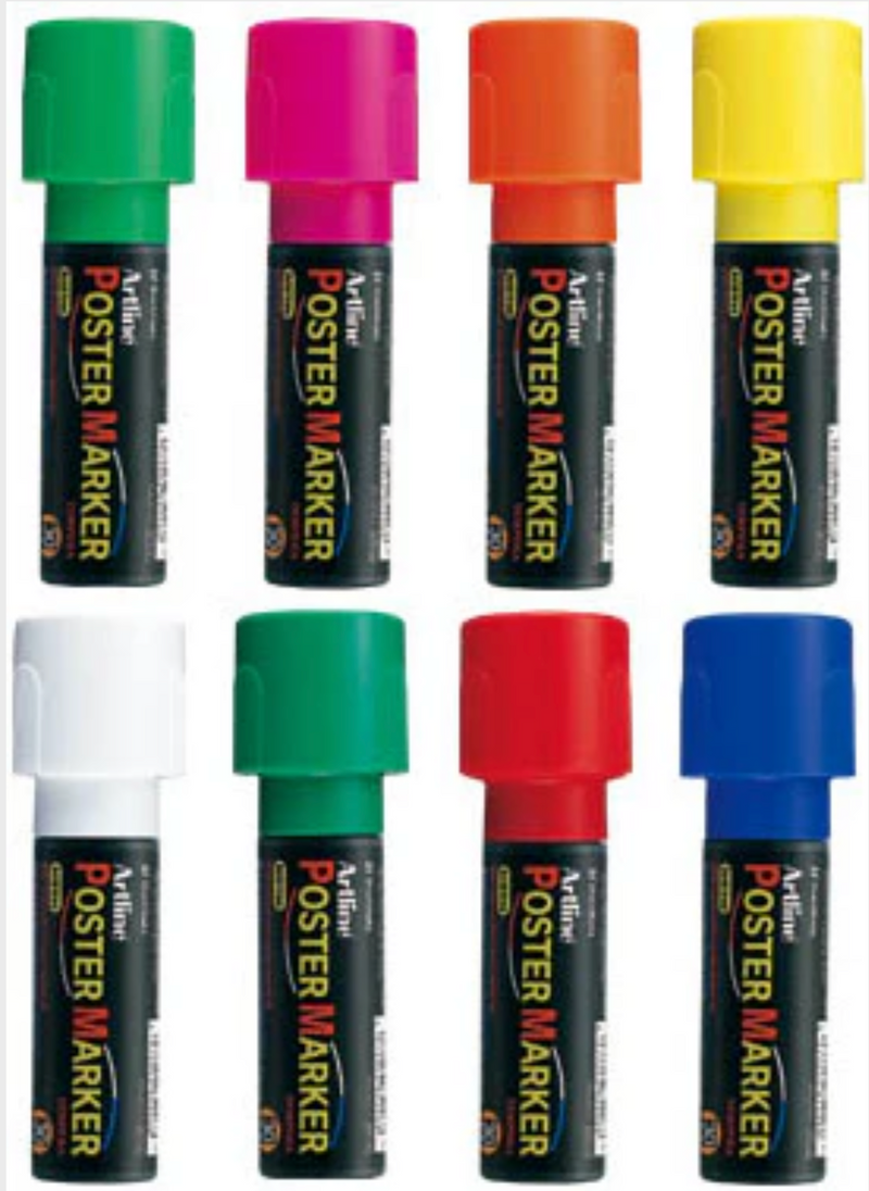 Load image into Gallery viewer, 30mm Wide Tip Paint Markers
