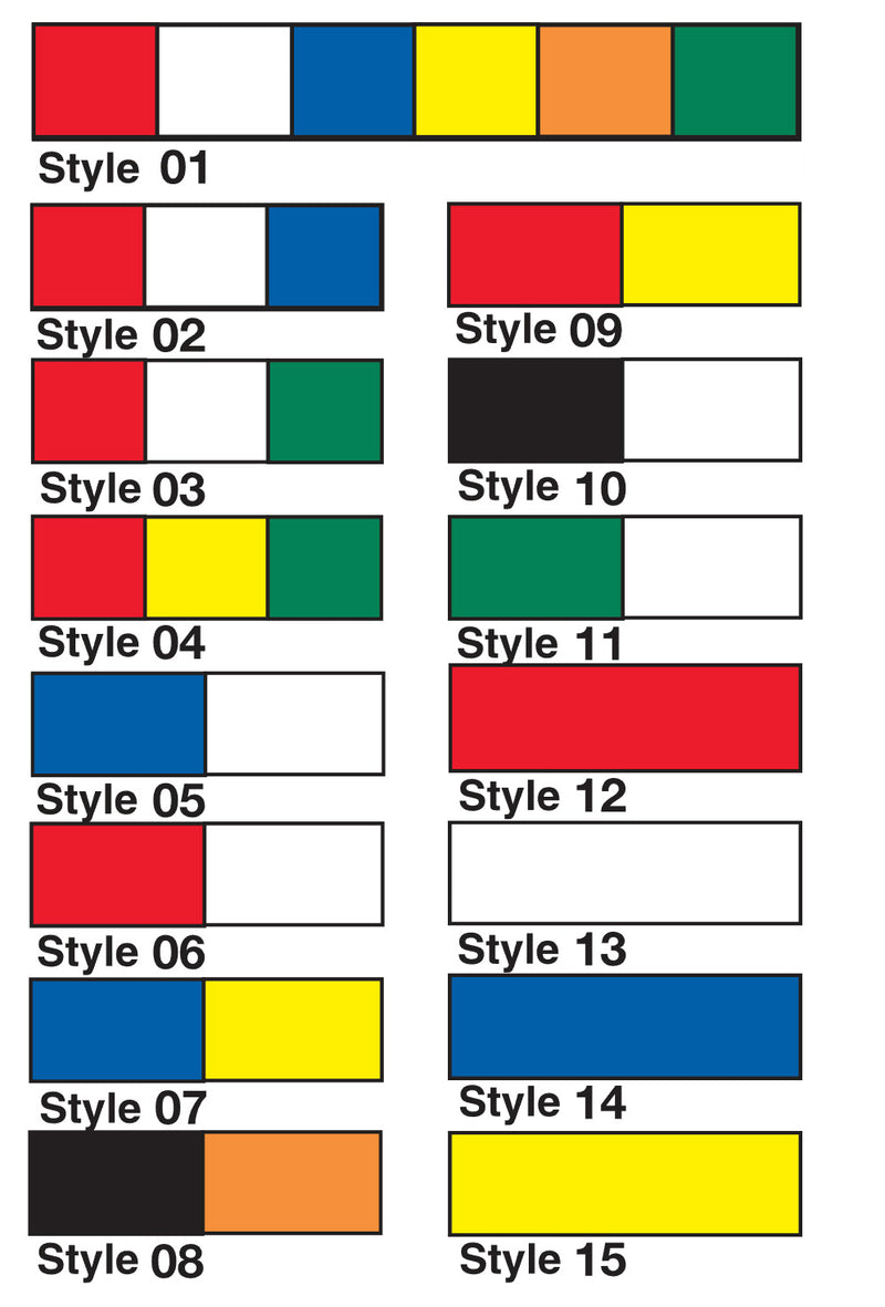 Load image into Gallery viewer, 105&#39; Heavy Duty Standard Spectrum Series Pennant (12&quot; x 18&quot;)
