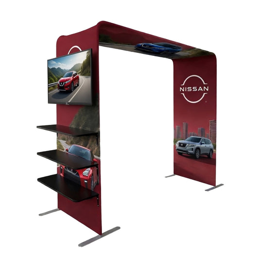 Square Arch Display Shelf & TV Rack
