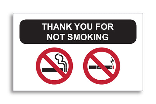 Static Cling Reminders - NSSC No smoking