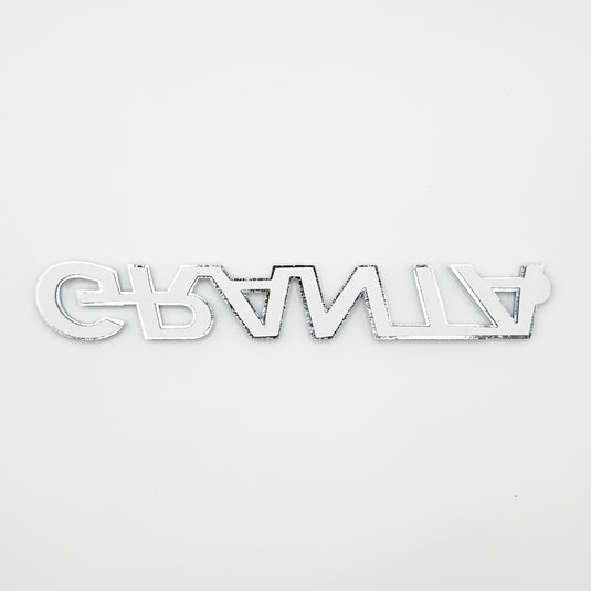 Premium Rear Stroke Badge- Chrome