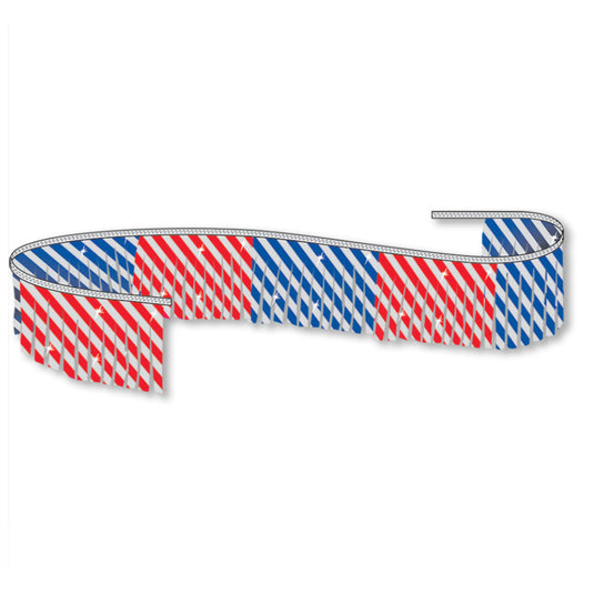 Sunburst Metallic Fringe Pennant