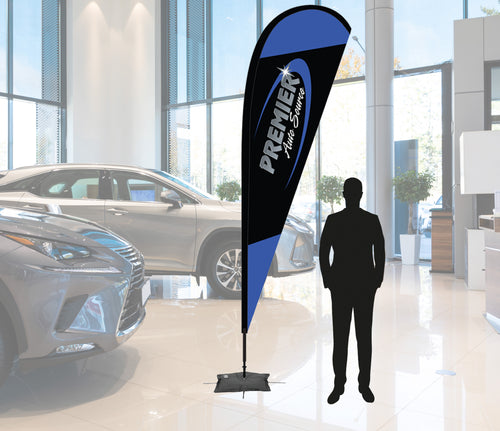 Custom Tear Drop Flag - 9 Ft