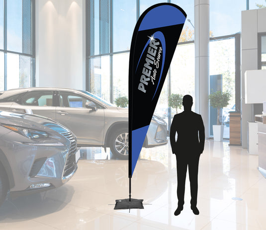 Custom Tear Drop Flag - 9 Ft