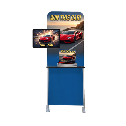 Tension Fabric Stand With LCD Board