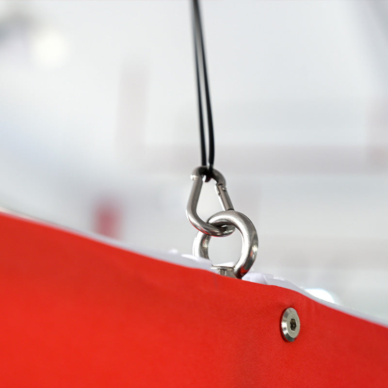 Load image into Gallery viewer, Three-Sided Pinwheel Shaped Hanging Sign
