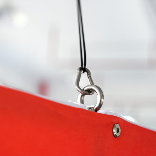 Three-Sided Pinwheel Shaped Hanging Sign