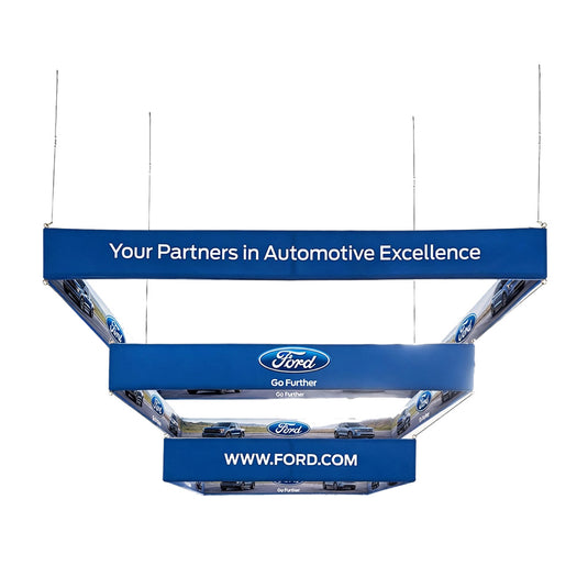Tiered Square Hanging Sign