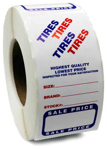 Tire Advertising Labels - 3