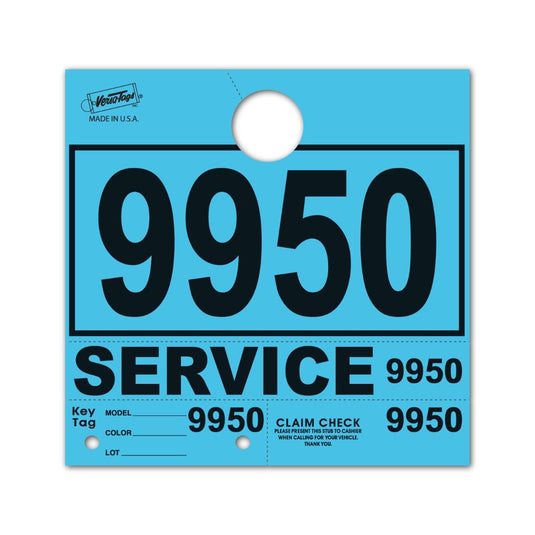 V-T Service Department Hang Tags PLUS