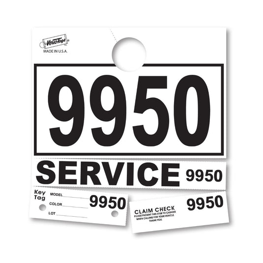V-T Service Department Hang Tags PLUS