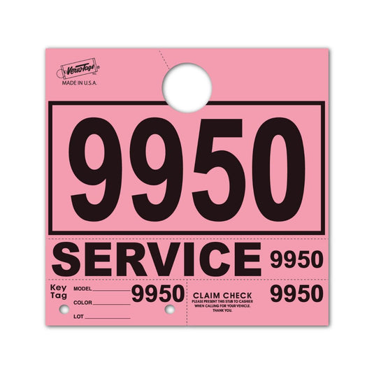 V-T Service Department Hang Tags PLUS