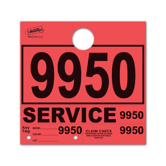 V-T Service Department Hang Tags PLUS