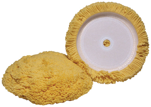 Velcro Yellow Wool Lt. Cut Buffing Pad