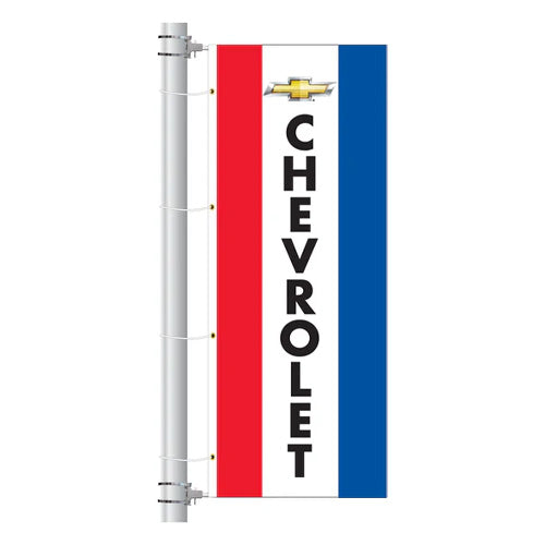3ft x 8ft  Drape Flag with sleeves- Vertical Dealer Brands