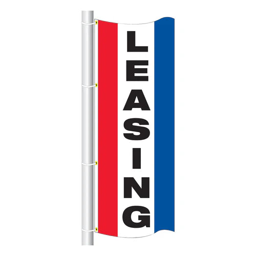 Load image into Gallery viewer, 3ft x 8ft  Drape Flag Free Flying- Vertical Slogan
