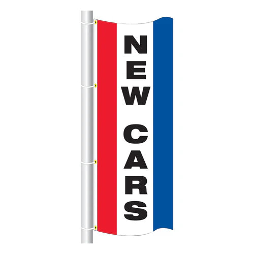 Load image into Gallery viewer, 3ft x 8ft  Drape Flag Free Flying- Vertical Slogan
