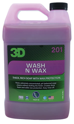 3D® Wash N Wax Car Soap Gallon