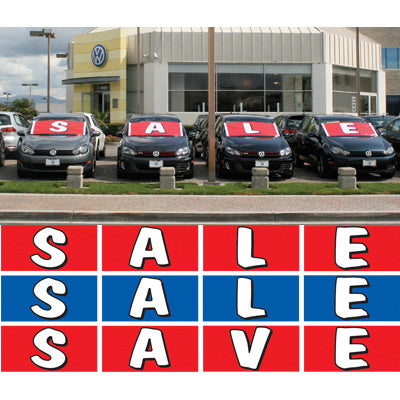 Windshield Banner SALE/SAVE ( Kit of 4 )