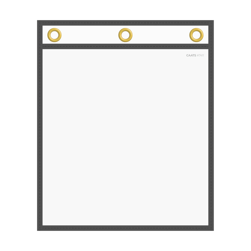Load image into Gallery viewer, WorkTicket Holder - Black - No Handle - Clear Front &amp; Back - 11" x 13"
