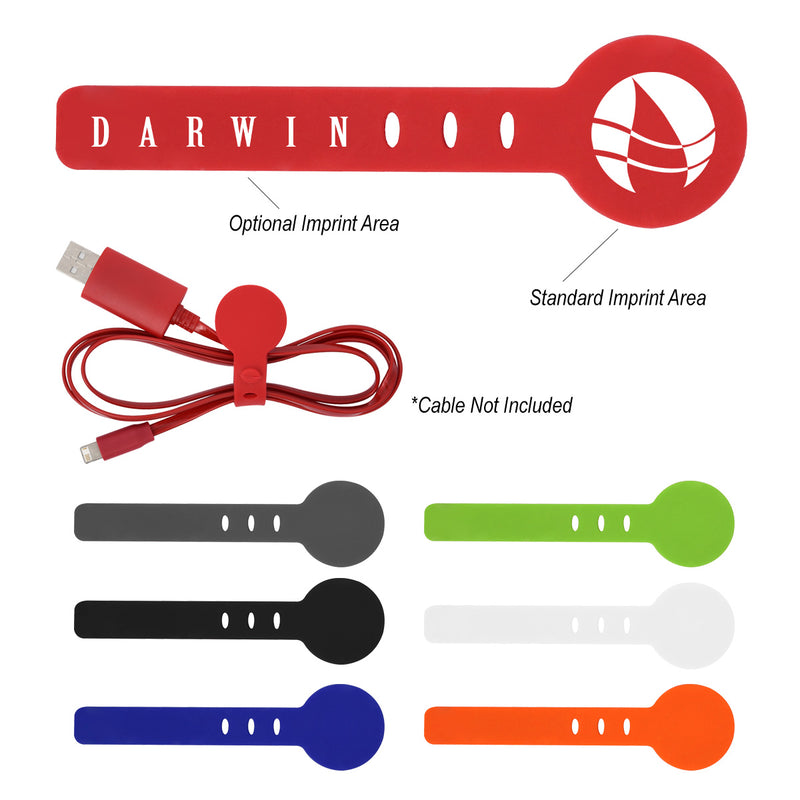 Load image into Gallery viewer, Adjustable Silicone Cable Tie
