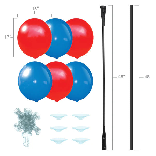 Load image into Gallery viewer, BalloonBobber® 6-Balloon Cluster Pole Kit
