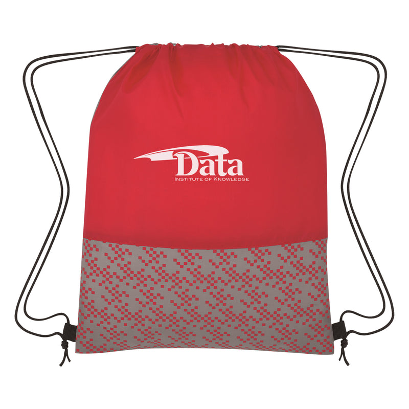 Load image into Gallery viewer, Bitmap Drawstring Backpack
