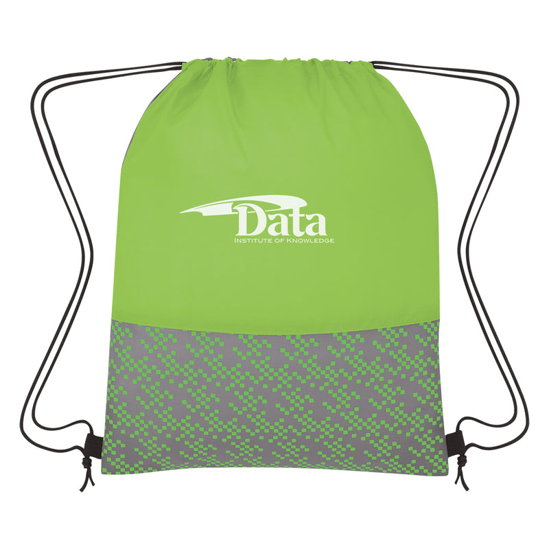 Load image into Gallery viewer, Bitmap Drawstring Backpack
