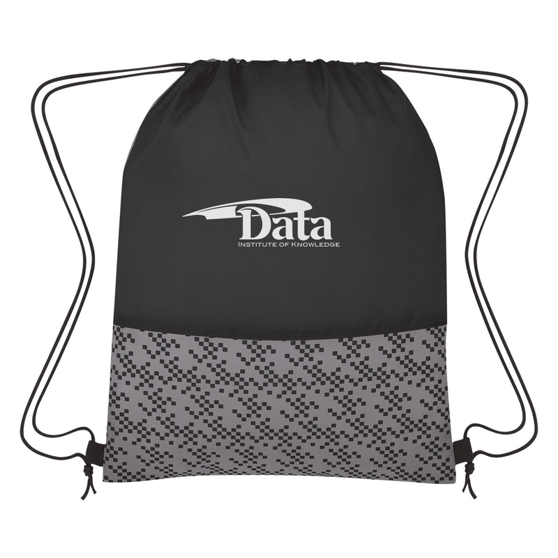 Load image into Gallery viewer, Bitmap Drawstring Backpack
