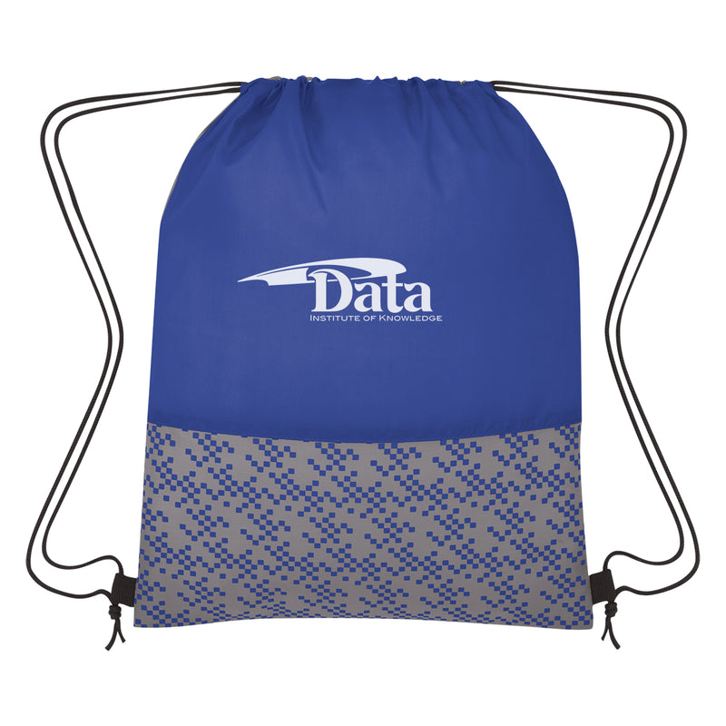 Load image into Gallery viewer, Bitmap Drawstring Backpack

