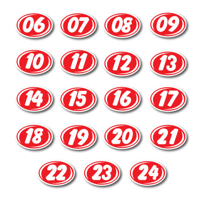 Load image into Gallery viewer, Bold Year Model Signs Neon White &amp; Red
