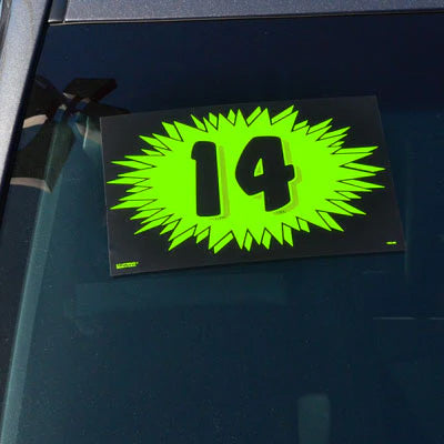 Burst Year Model Sign