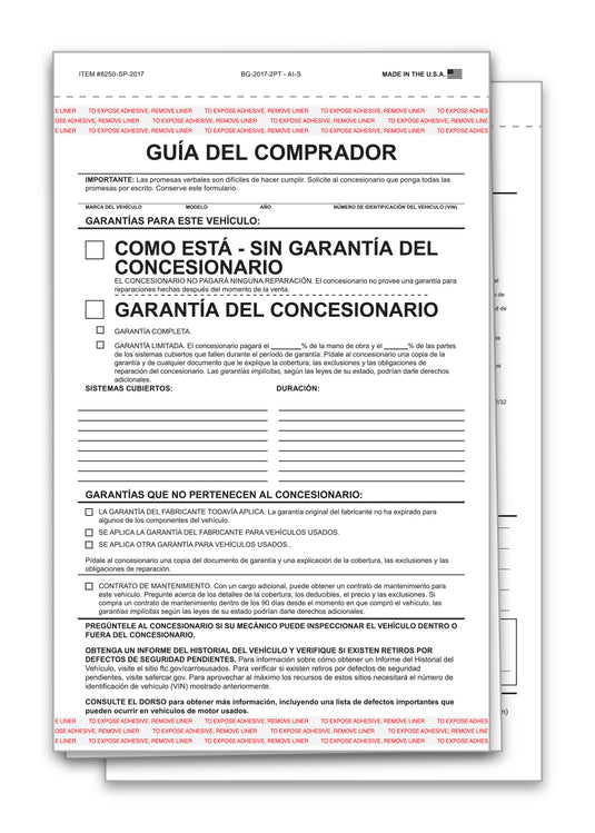 Buyers Guide - BG-2017-2 PT - AI-S - SPANISH - Qty. 100