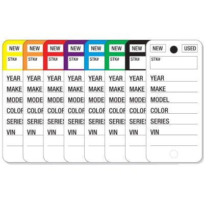 Load image into Gallery viewer, Versa-Tag® TOP STRIPE Key Tags (250)
