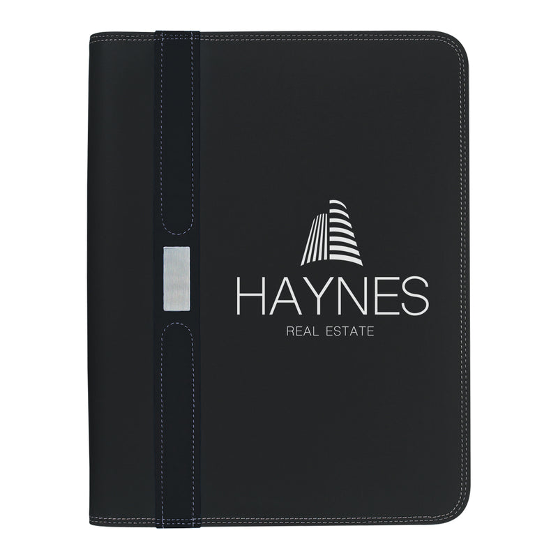 Load image into Gallery viewer, Contemporary Zippered Portfolio

