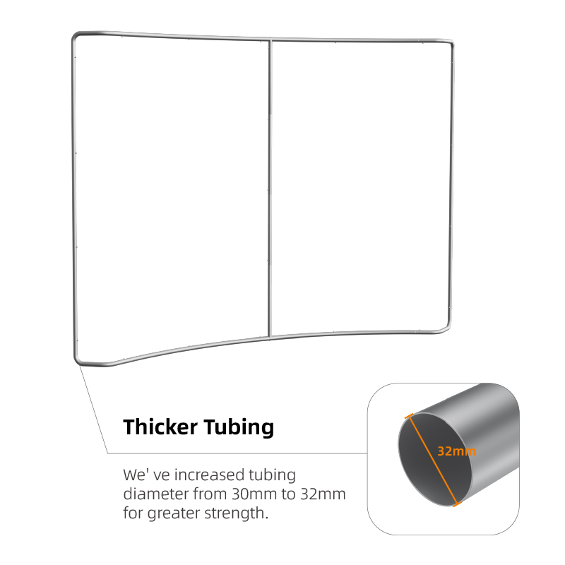 Load image into Gallery viewer, Curved Tension Fabric Display
