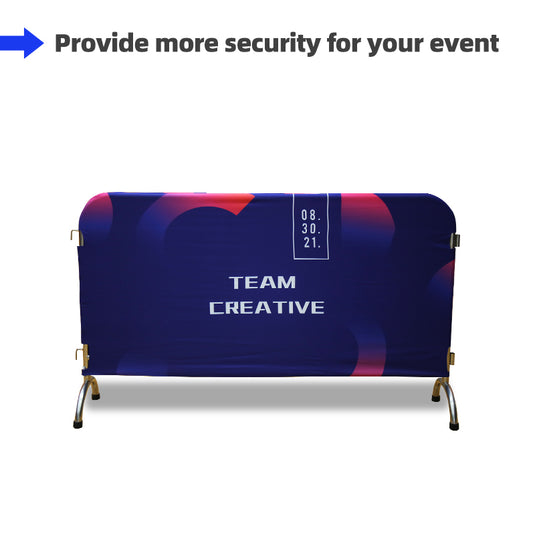 Custom Crowd Barrier Cover ( Cover Only )