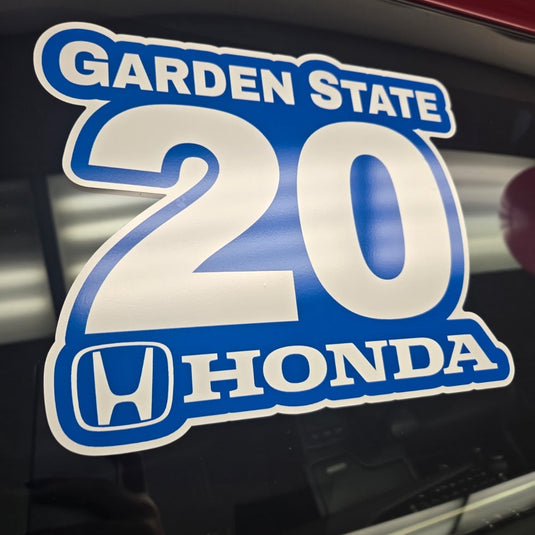 Custom Die Cut Year Decals