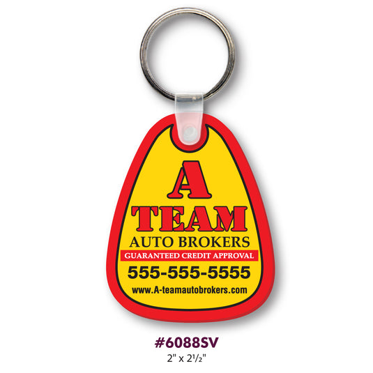 Custom Double Side Print Soft Vinyl Key Tags
