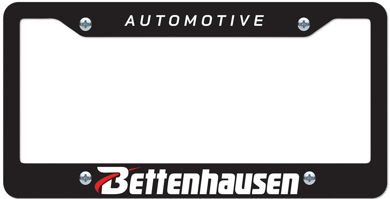 Load image into Gallery viewer, Custom License Plate Frame -  Black with Raised Imprint ( 2 Color )
