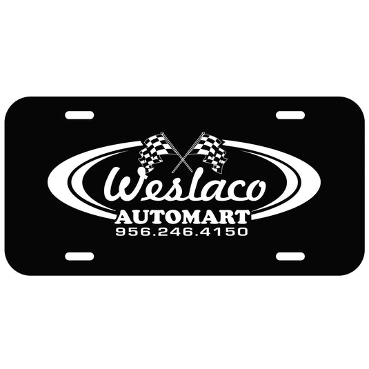 Custom Polyethylene License Plate Auto Tags 18mil - 1 Color