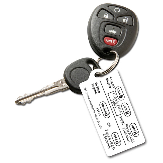 Custom Printed Hard Plastic Key Tags - 23 mil